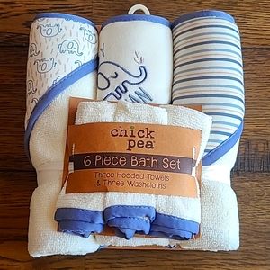 Chick Pea 6 piece bath set. (Towels & washcloths)